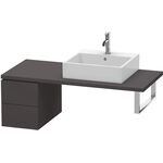 Duravit Konsolenunterschrank L-CUBE 400x320x547mm graphit supermatt