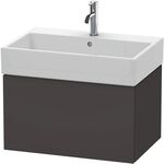 Duravit Waschtischunterbau L-CUBE 394x684x459mm graphit supermatt