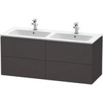Duravit Waschtischunterbau L-CUBE 1290x481x550mm graphit supermatt