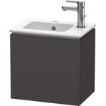 Duravit Waschtischunterbau L-CUBE 294x420x400mm A rechts graphit supermatt