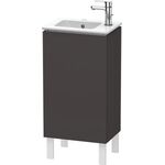 Duravit Waschtischunterbau L-CUBE 294x420x704mm A rechts graphit supermatt