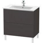 Duravit Waschtischunterbau L-CUBE 820x481x704mm graphit supermatt