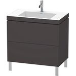 Duravit Waschtischunterbau L-CUBE m WT Vero Air 698x800x480mm 1 HL gra sma