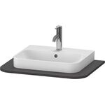 Duravit Konsolenplatte HAPPY D.2 PLUS 16x650x480mm m 1 Auss graphit supermatt