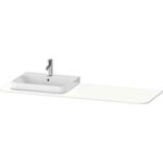 Duravit Konsolenplatte HAPPY D.2 PLUS 16x1600x550mmm m 1 Auss li we seidenmatt