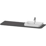 Duravit Konsolenplatte HAPPY D.2 PLUS 16x1600x550mmm m 1 Auss re gra supermatt