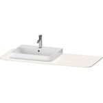 Duravit Konsolenplatte HAPPY D.2 PLUS 16x1300x550mmm m 1 Auss li we hochglanz