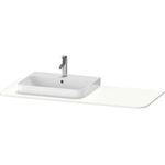 Duravit Konsolenplatte HAPPY D.2 PLUS 16x1300x550mmm m 1 Auss li we seidenmatt