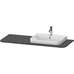 Duravit Konsolenplatte HAPPY D.2 PLUS 16x1300x550mmm m 1 Auss re gra supermatt