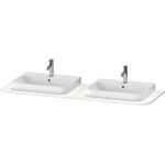 Duravit Konsolenplatte HAPPY D.2 PLUS 16x1600x550mm m 2 Ausschnitten we hgl