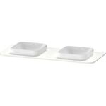 Duravit Konsolenplatte HAPPY D.2 PLUS 16x1300x550mm m 2 Ausschnitten we sdm