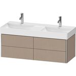 Duravit Waschtischunterbau XSQUARE 397x1184x460mm, 4 Schubkästen leinen
