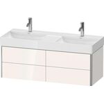 Duravit Waschtischunterbau XSQUARE 397x1184x460mm, 4 Schubkästen taupe matt