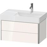 Duravit Waschtischunterbau XSQUARE 397x784x460mm, 2 Schubkästen taupe matt