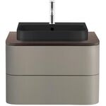 Duravit Konsolenunterschrank HAPPY D.2 P 408x650x480mm steingrau seidenmatt