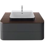 Duravit Konsolenplatte HAPPY D.2 PLUS 16x1000x550mm m 1 Auss NB gebürstet