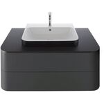 Duravit Konsolenplatte HAPPY D.2 PLUS 16x1000x550mm m 1 Auss graphit supermatt
