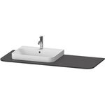 Duravit Konsolenplatte HAPPY D.2 PLUS 16x1300x550mmm m 1 Auss li gra supermatt