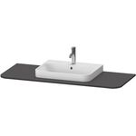 Duravit Konsolenplatte HAPPY D.2 PLUS 16x1300x550mmm m 1 Auss mttg gra s-matt
