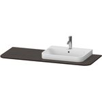 Duravit Konsolenplatte HAPPY D.2 PLUS 16x1300x550mmm m 1 Auss re NB gebürstet