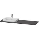 Duravit Konsolenplatte HAPPY D.2 PLUS 16x1600x550mmm m 1 Auss li gra supermatt