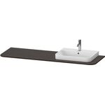 Duravit Konsolenplatte HAPPY D.2 PLUS 16x1600x550mmm m 1 Auss re NB gebürstet