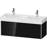 Duravit Waschtischunterbau XSQUARE 397x1184x460mm 4 Schubk sw hochglanz