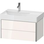 Duravit Waschtischunterbau XSQUARE 397x784x460mm, 2 Schubkästen basalt matt