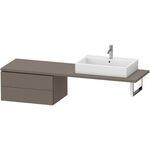 Duravit Konsolenunterschrank L-CUBE 400x720x547mm flannel grey seidenmatt