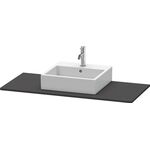 Duravit Konsole XSQUARE m Auschnitt 16x800x550mm gra supermatt