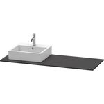 Duravit Konsole XSQUARE 16x1400x550mm m Auss li gra supermatt