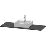 Duravit Konsole XSQUARE 16x1400x550mm m Auss mttg gra supermatt