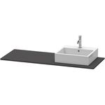 Duravit Konsole XSQUARE 16x1400x550mm m Auss re gra supermatt