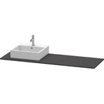 Duravit Konsole XSQUARE 16x1600x550mm m Auss li gra supermatt