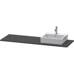 Duravit Konsole XSQUARE 16x1600x550mm m Auss re gra supermatt