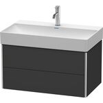 Duravit Waschtischunterbau XSQUARE 397x784x460mm graphit supermatt