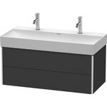 Duravit Waschtischunterbau XSQUARE 397x984x460mm graphit supermatt