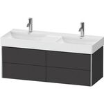 Duravit Waschtischunterbau XSQUARE 397x1184x460mm 4 Schubk gra supermatt