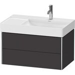 Duravit Waschtischunterbau XSQUARE 397x784x460mm 2 Schubk graphit supermatt