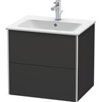 Duravit Waschtischunterbau XSQUARE 560x610x478mm graphit supermatt