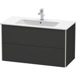Duravit Waschtischunterbau XSQUARE 560x1010x478mm graphit supermatt
