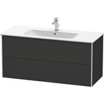 Duravit Waschtischunterbau XSQUARE 560x1210x478mm graphit supermatt