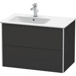 Duravit Waschtischunterbau XSQUARE 560x810x478mm Be links graphit supermatt