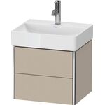 Duravit WTU COMPACT XSQUARE 397x484x390mm taupe seidenmatt