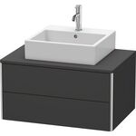 Duravit Waschtischunterbau XSQUARE 400x800x548mm graphit supermatt