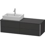 Duravit Waschtischunterbau XSQUARE 400x1400x548mm Be li graphit supermatt