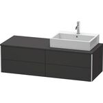 Duravit Waschtischunterbau XSQUARE 400x1400x548mm Be re graphit supermatt