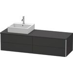 Duravit Waschtischunterbau XSQUARE 400x1600x548mm Be li graphit supermatt