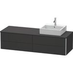Duravit Waschtischunterbau XSQUARE 400x1600x548mm Be re graphit supermatt
