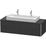 Duravit Waschtischunterbau XSQUARE 400x1400x548mm graphit supermatt